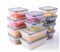 Reusable Microwave Plastic 12 Container Food Storage Set